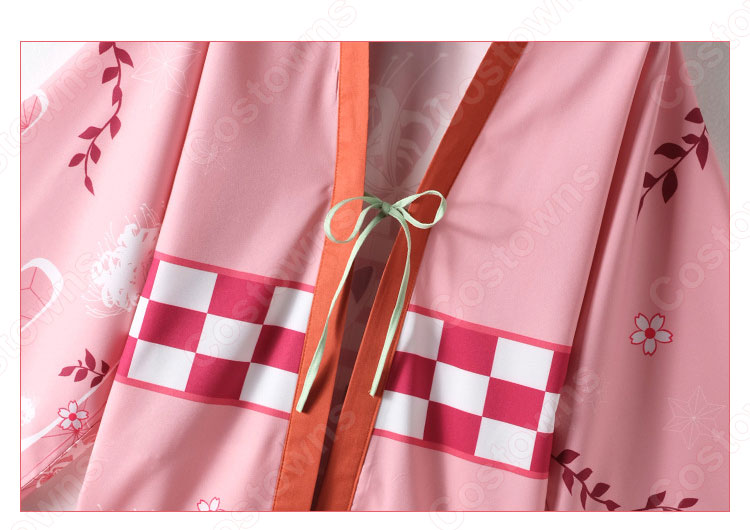 竈門禰豆子 (かまどねずこ) 羽織 コスプレ衣装 『鬼滅の刃』の登場人物の仮装 コスチューム-4