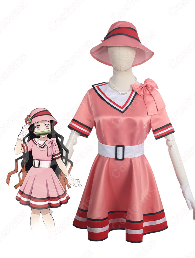 竈門禰豆子 (かまどねずこ) ドレス ステージ服 『鬼滅の刃・鬼滅の宴』の登場人物の仮装 コスチューム-2
