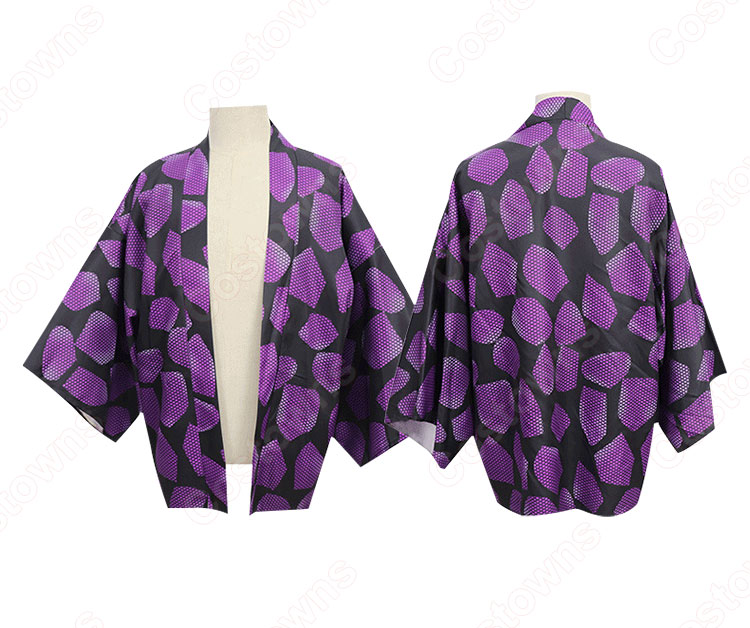 黒死牟 (こくしぼう) 羽織 着物 マント コスプレ衣装 『鬼滅の刃』の登場人物の仮装 コスチューム-3