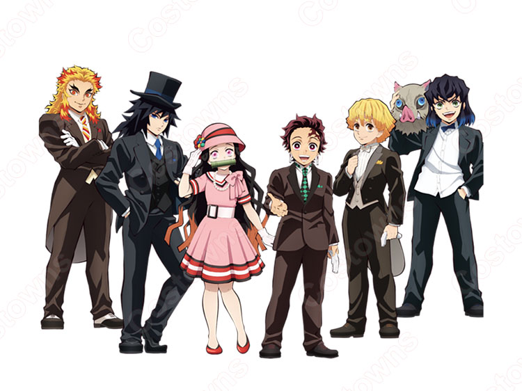 竈門禰豆子 (かまどねずこ) ドレス ステージ服 『鬼滅の刃・鬼滅の宴』の登場人物の仮装 コスチューム-1