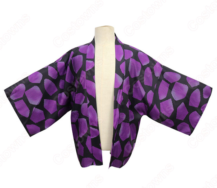 黒死牟 (こくしぼう) 羽織 着物 マント コスプレ衣装 『鬼滅の刃』の登場人物の仮装 コスチューム-2