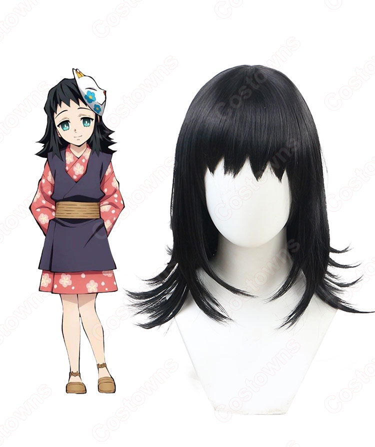 真菰 (まこも) 子供用 コスプレウィッグ 『鬼滅の刃』の登場人物のかつら-1