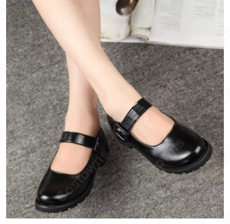 栗花落カナヲ(つゆりかなを) メイド風 コスプレ靴 『鬼滅の刃』の登場人物の靴-3