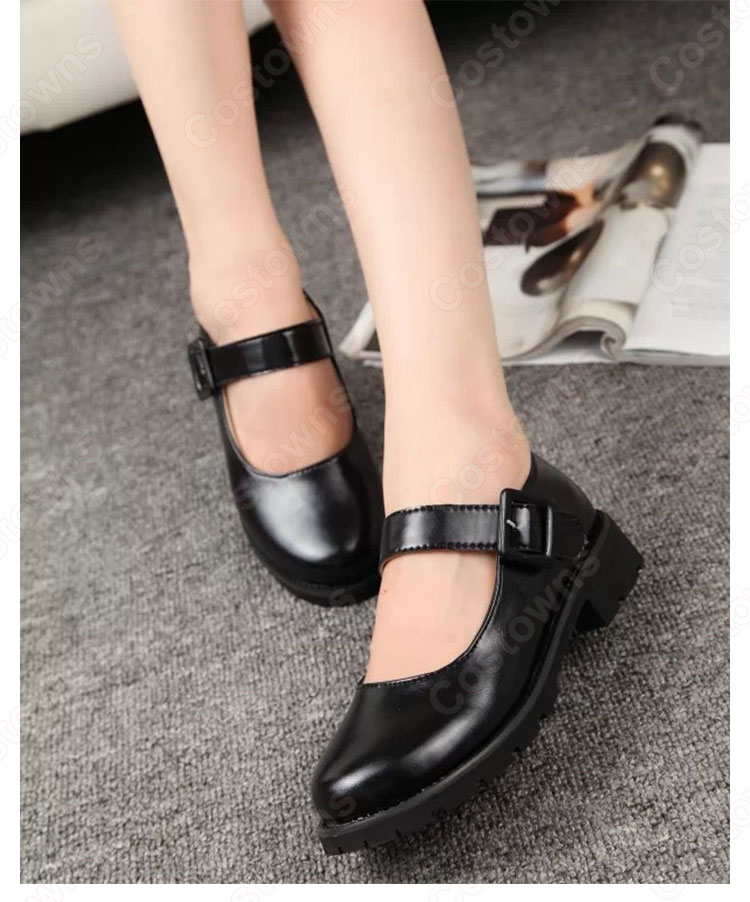 栗花落カナヲ(つゆりかなを) メイド風 コスプレ靴 『鬼滅の刃』の登場人物の靴-2