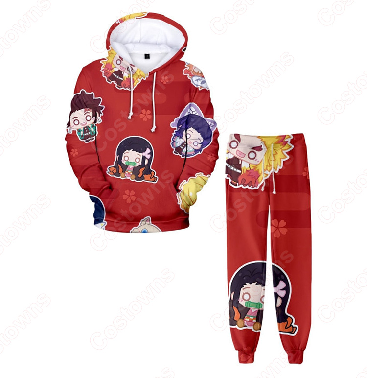 鬼滅の刃 パーカー 長袖 メンズ スウェット春/秋/冬服-10