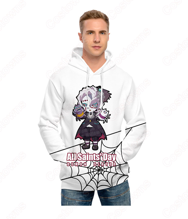 鬼滅の刃の登場人物 長袖 パーカー フーディー ハロウィン スポーツウェア-26