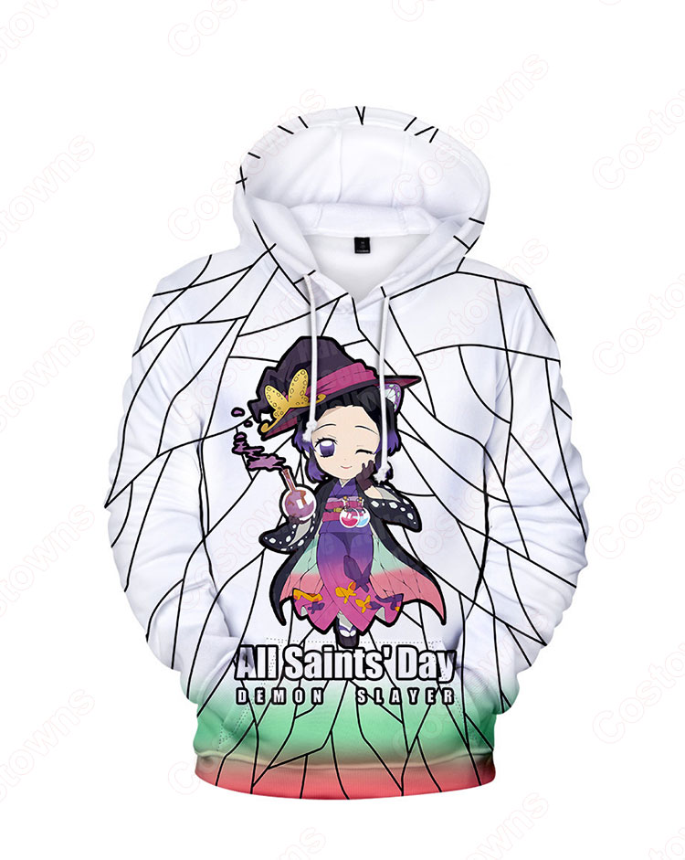 鬼滅の刃の登場人物 長袖 パーカー フーディー ハロウィン スポーツウェア-7