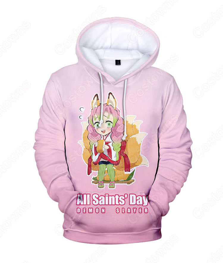 鬼滅の刃の登場人物 長袖 パーカー フーディー ハロウィン スポーツウェア-31