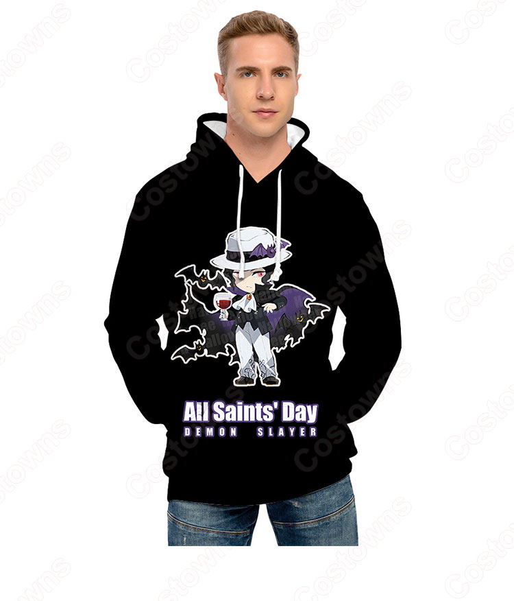 鬼滅の刃の登場人物 長袖 パーカー フーディー ハロウィン スポーツウェア-24