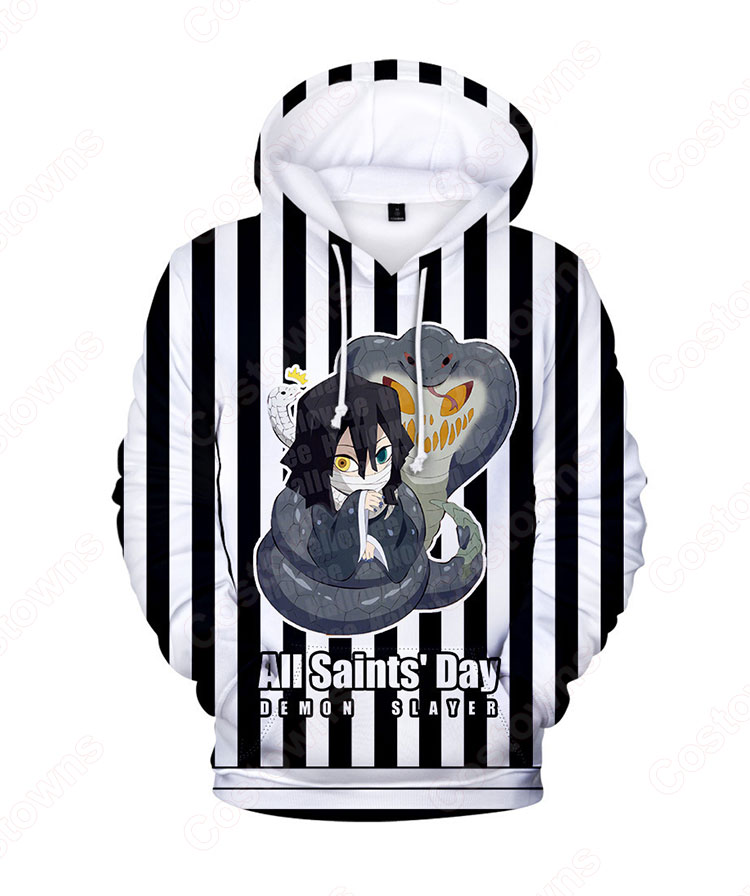 鬼滅の刃の登場人物 長袖 パーカー フーディー ハロウィン スポーツウェア-19