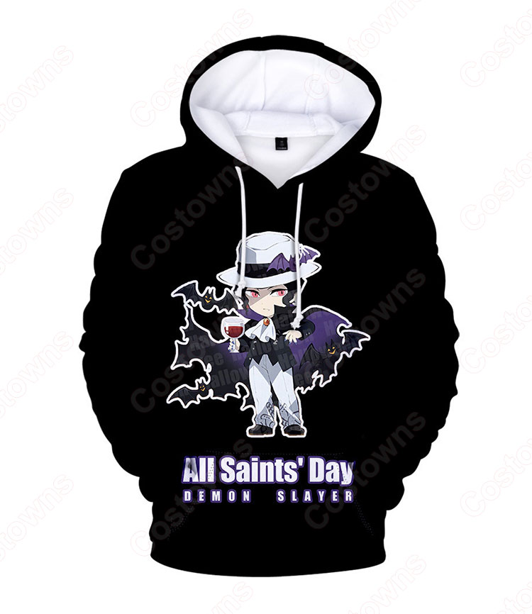 鬼滅の刃の登場人物 長袖 パーカー フーディー ハロウィン スポーツウェア-23