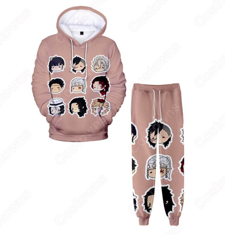 鬼滅の刃 パーカー 長袖 メンズ スウェット春/秋/冬服-11