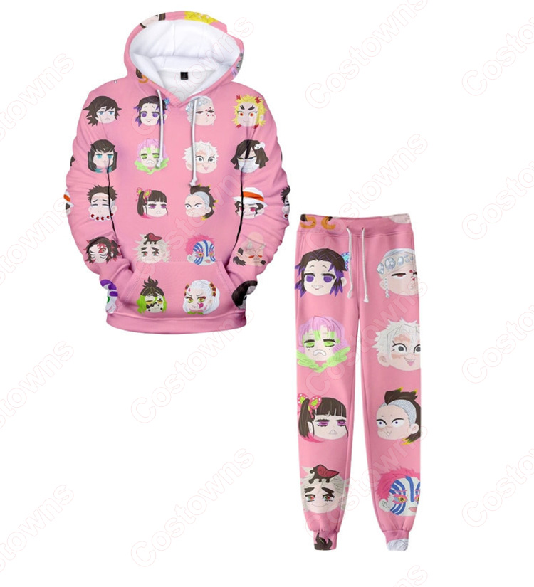 鬼滅の刃 パーカー 長袖 メンズ スウェット春/秋/冬服-13