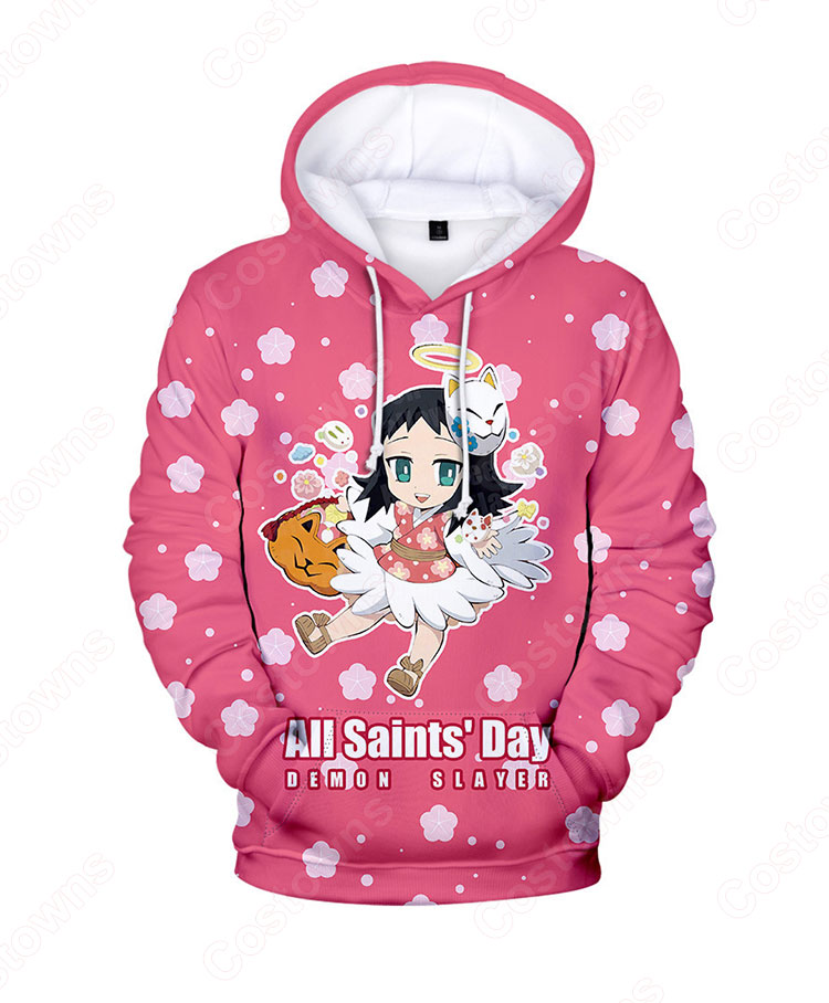 鬼滅の刃の登場人物 長袖 パーカー フーディー ハロウィン スポーツウェア-13