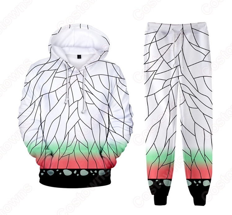 鬼滅の刃 パーカー 長袖 メンズ スウェット春/秋/冬服-4