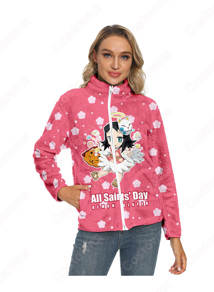 鬼滅の刃 パーカー ジャケット アウター ジッパーコート 鬼滅の刃の登場人物の 仮装 3Dプリント服 長袖 春/秋/冬服-20