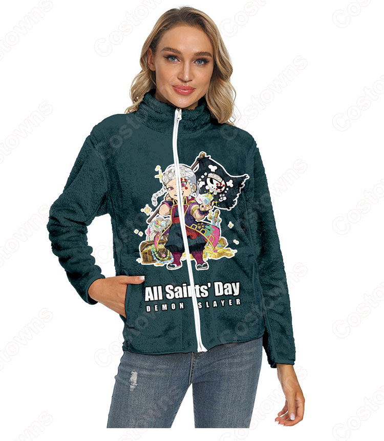 鬼滅の刃 パーカー ジャケット アウター ジッパーコート 鬼滅の刃の登場人物の 仮装 3Dプリント服 長袖 春/秋/冬服-36