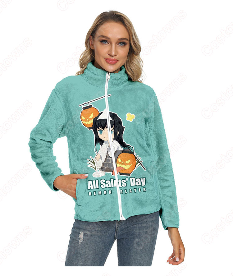 鬼滅の刃 パーカー ジャケット アウター ジッパーコート 鬼滅の刃の登場人物の 仮装 3Dプリント服 長袖 春/秋/冬服-32