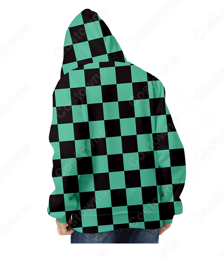 鬼滅の刃 パーカー コート 子供服 キッズの長袖スウェット-4