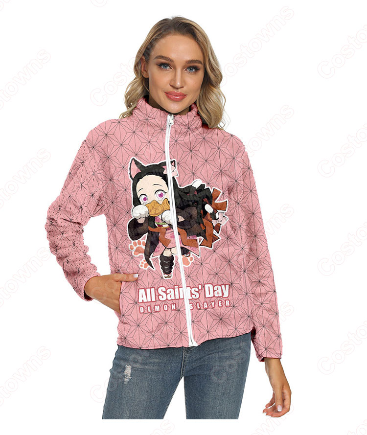 鬼滅の刃 パーカー ジャケット アウター ジッパーコート 鬼滅の刃の登場人物の 仮装 3Dプリント服 長袖 春/秋/冬服-18