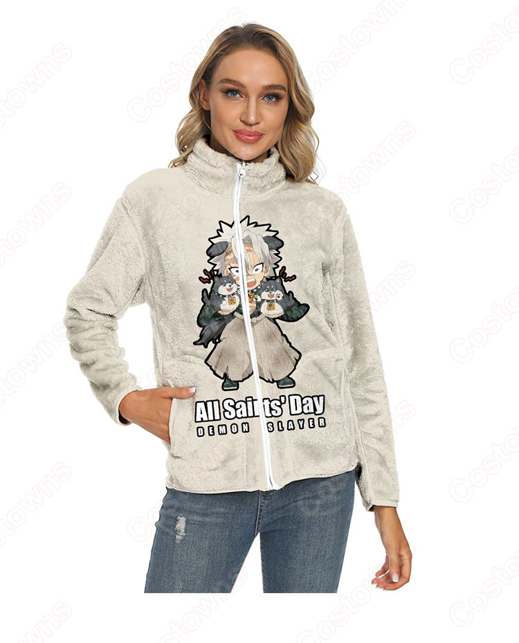 鬼滅の刃 パーカー ジャケット アウター ジッパーコート 鬼滅の刃の登場人物の 仮装 3Dプリント服 長袖 春/秋/冬服-9