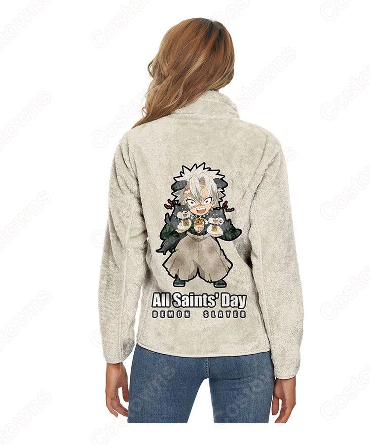 鬼滅の刃 パーカー ジャケット アウター ジッパーコート 鬼滅の刃の登場人物の 仮装 3Dプリント服 長袖 春/秋/冬服-8