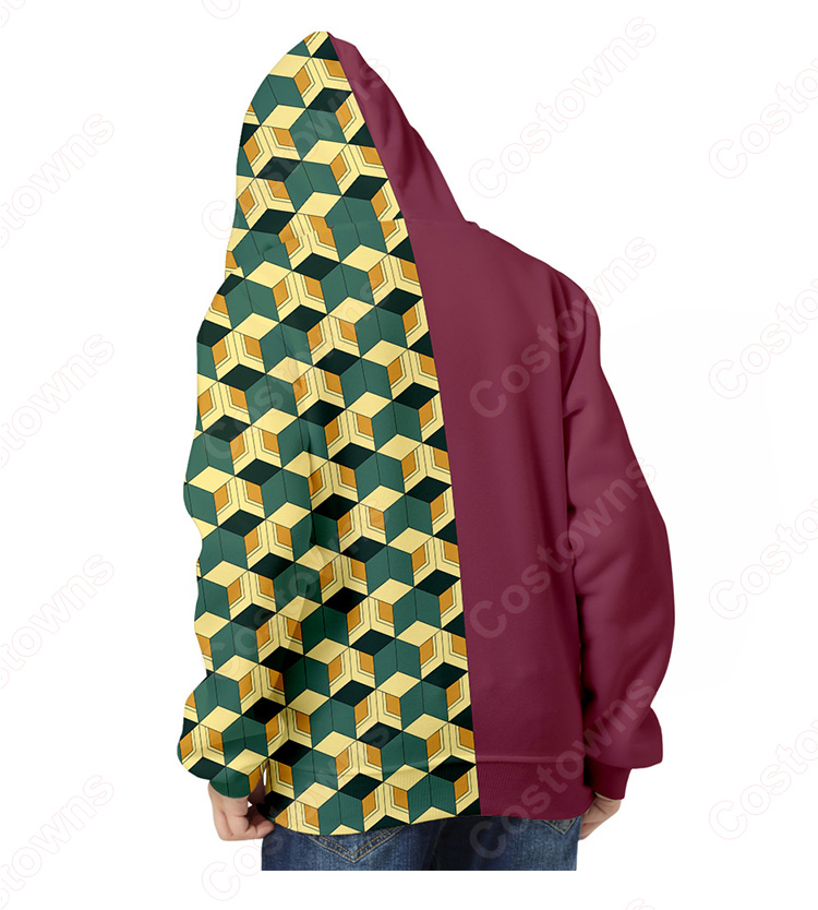 鬼滅の刃 パーカー コート 子供服 キッズの長袖スウェット-8