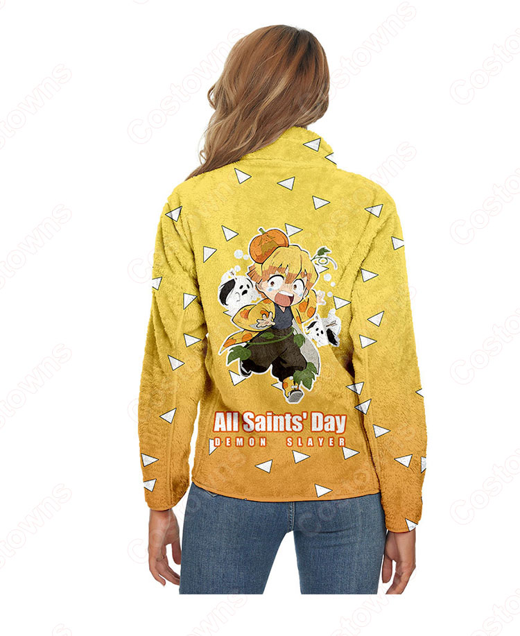 鬼滅の刃 パーカー ジャケット アウター ジッパーコート 鬼滅の刃の登場人物の 仮装 3Dプリント服 長袖 春/秋/冬服-7