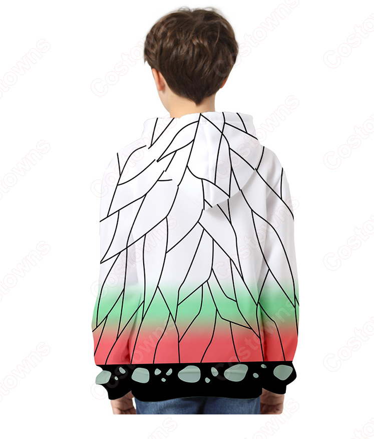 鬼滅の刃 パーカー コート 子供服 キッズの長袖スウェット-10