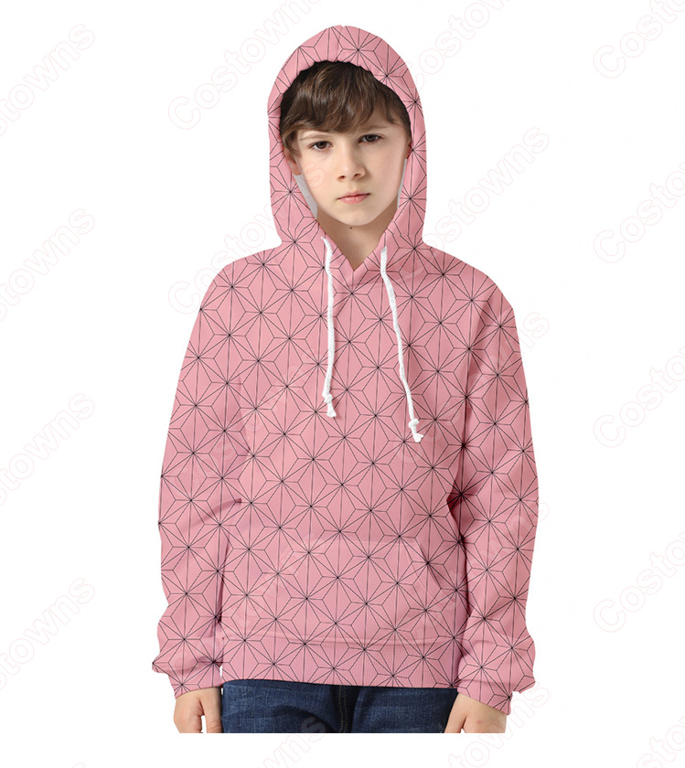 鬼滅の刃 パーカー コート 子供服 キッズの長袖スウェット-5