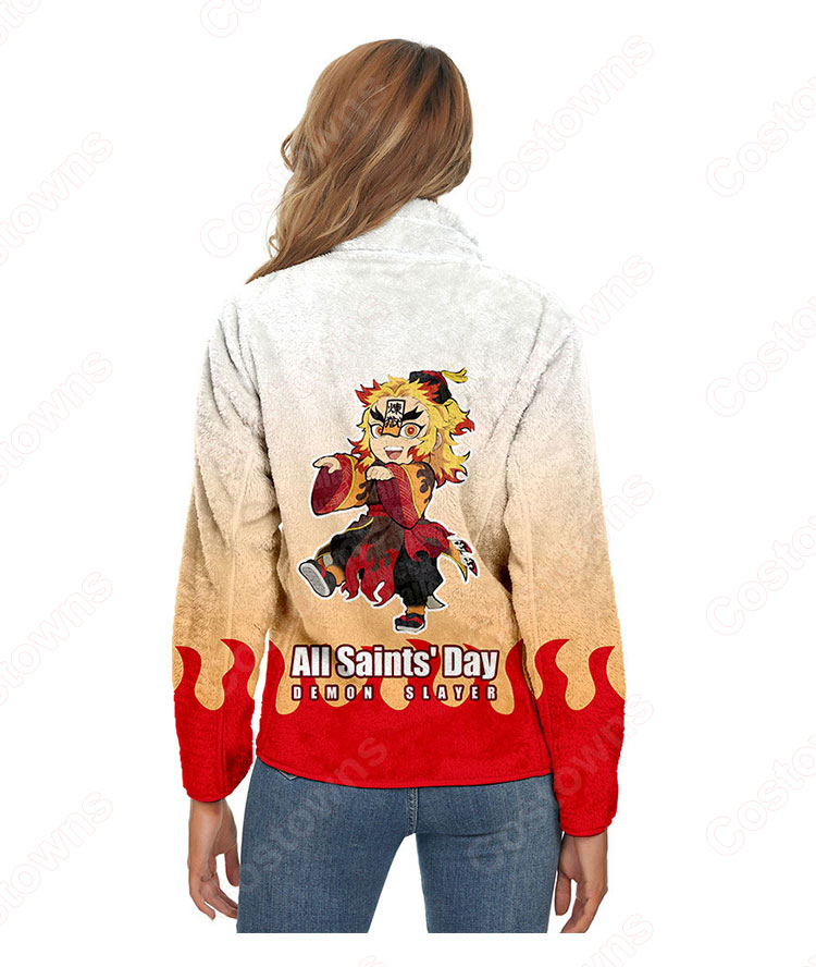 鬼滅の刃 パーカー ジャケット アウター ジッパーコート 鬼滅の刃の登場人物の 仮装 3Dプリント服 長袖 春/秋/冬服-23