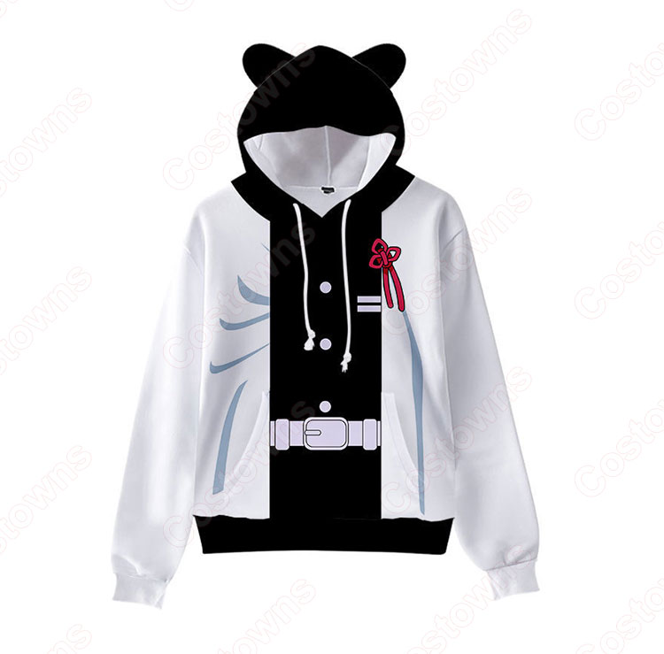 鬼滅の刃の猫(ネコ)耳ポケット パーカー 『鬼滅の刃』の登場人物のラウンジウェア-11