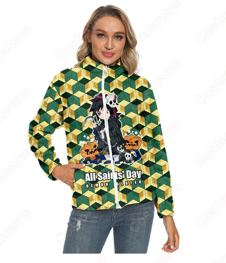 鬼滅の刃 パーカー ジャケット アウター ジッパーコート 鬼滅の刃の登場人物の 仮装 3Dプリント服 長袖 春/秋/冬服-12