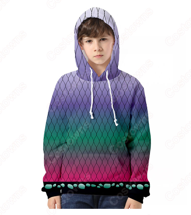 鬼滅の刃 パーカー コート 子供服 キッズの長袖スウェット-29