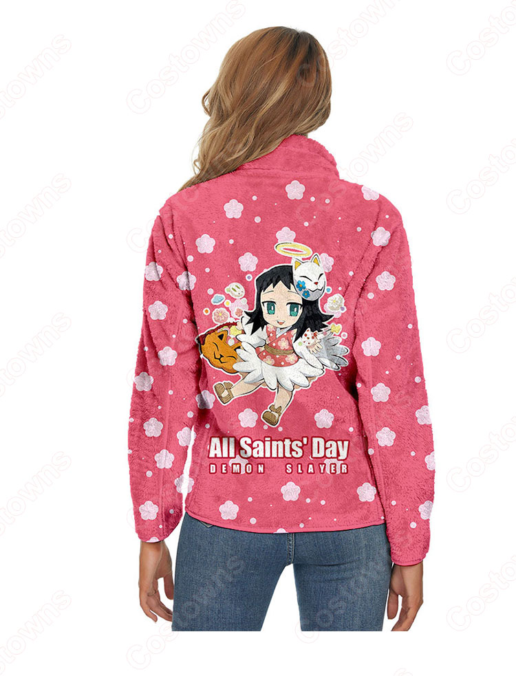鬼滅の刃 パーカー ジャケット アウター ジッパーコート 鬼滅の刃の登場人物の 仮装 3Dプリント服 長袖 春/秋/冬服-21