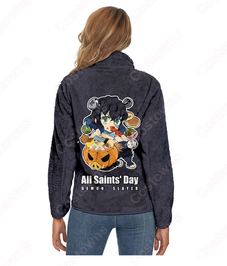 鬼滅の刃 パーカー ジャケット アウター ジッパーコート 鬼滅の刃の登場人物の 仮装 3Dプリント服 長袖 春/秋/冬服-31