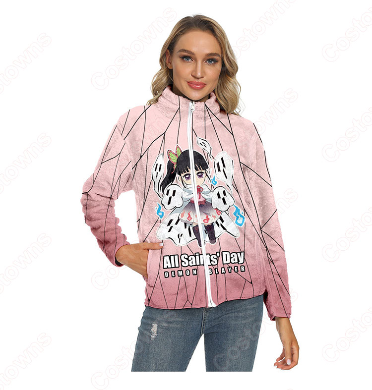 鬼滅の刃 パーカー ジャケット アウター ジッパーコート 鬼滅の刃の登場人物の 仮装 3Dプリント服 長袖 春/秋/冬服-10