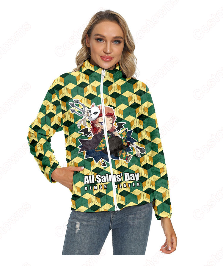 鬼滅の刃 パーカー ジャケット アウター ジッパーコート 鬼滅の刃の登場人物の 仮装 3Dプリント服 長袖 春/秋/冬服-16