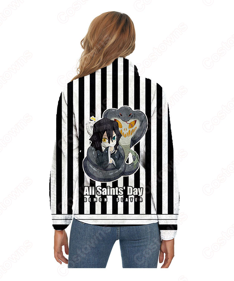 鬼滅の刃 パーカー ジャケット アウター ジッパーコート 鬼滅の刃の登場人物の 仮装 3Dプリント服 長袖 春/秋/冬服-25