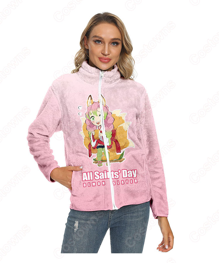 鬼滅の刃 パーカー ジャケット アウター ジッパーコート 鬼滅の刃の登場人物の 仮装 3Dプリント服 長袖 春/秋/冬服-34