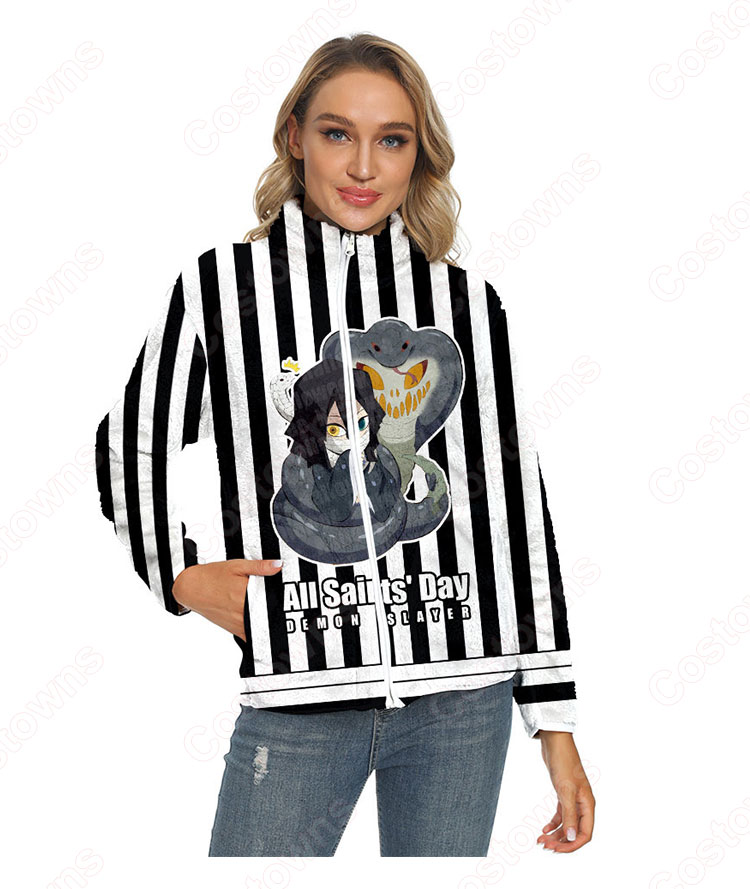 鬼滅の刃 パーカー ジャケット アウター ジッパーコート 鬼滅の刃の登場人物の 仮装 3Dプリント服 長袖 春/秋/冬服-24