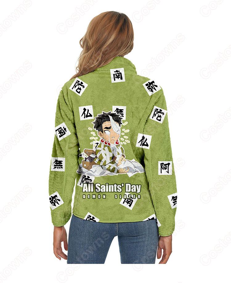鬼滅の刃 パーカー ジャケット アウター ジッパーコート 鬼滅の刃の登場人物の 仮装 3Dプリント服 長袖 春/秋/冬服-27