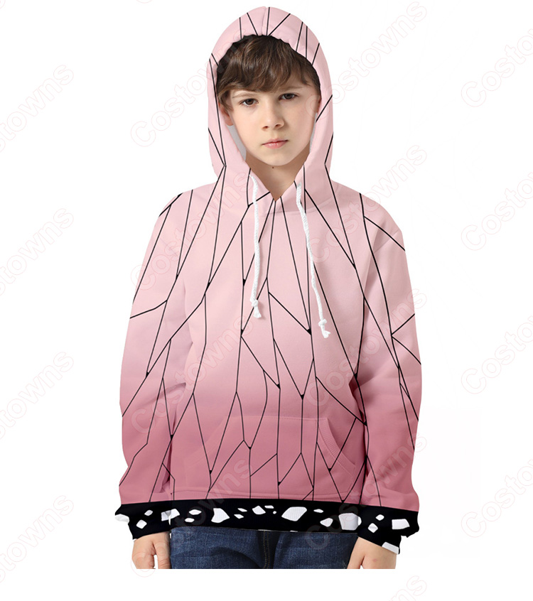 鬼滅の刃 パーカー コート 子供服 キッズの長袖スウェット-13