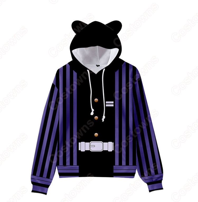 鬼滅の刃の猫(ネコ)耳ポケット パーカー 『鬼滅の刃』の登場人物のラウンジウェア-22