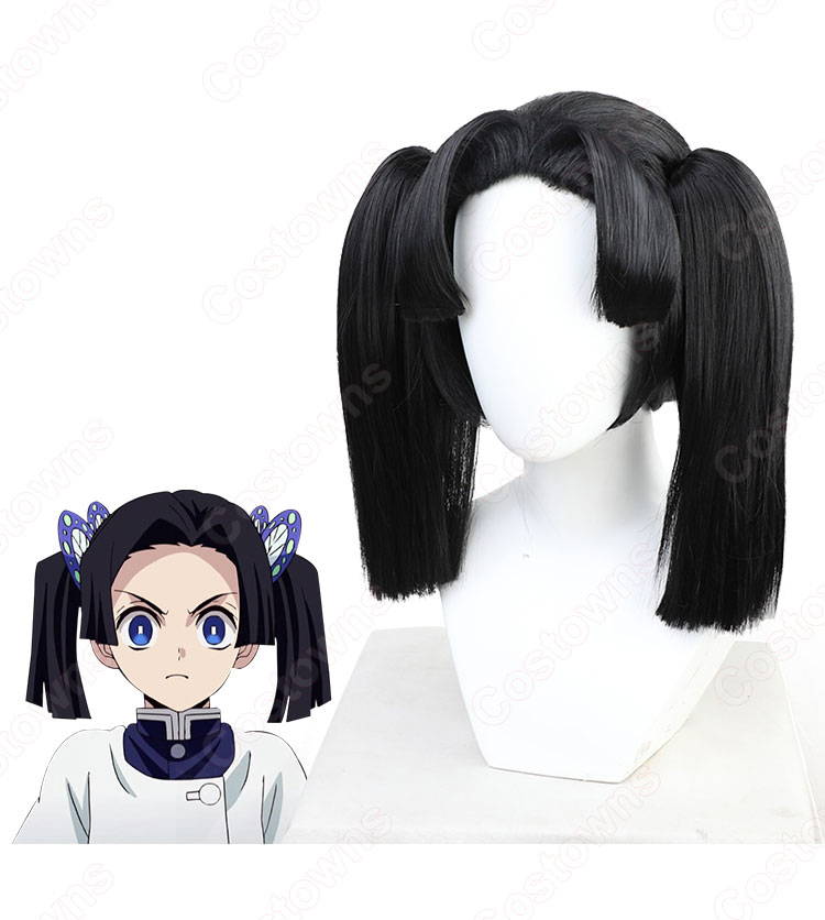 神崎アオイ (かんざきあおい) コスプレウィッグ 『鬼滅の刃』の登場人物のかつら-4