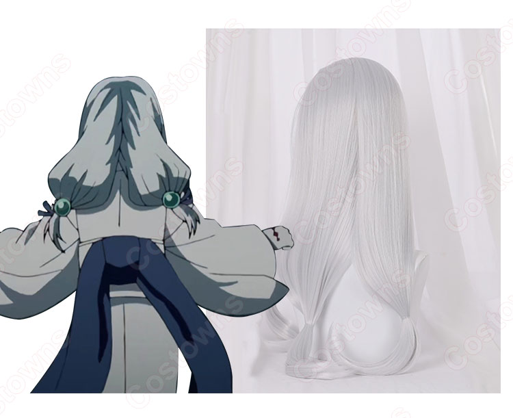 蜘蛛鬼 姉蜘蛛 (るいのあね) コスプレ ウィッグ 『鬼滅の刃』の登場人物のかつら-4