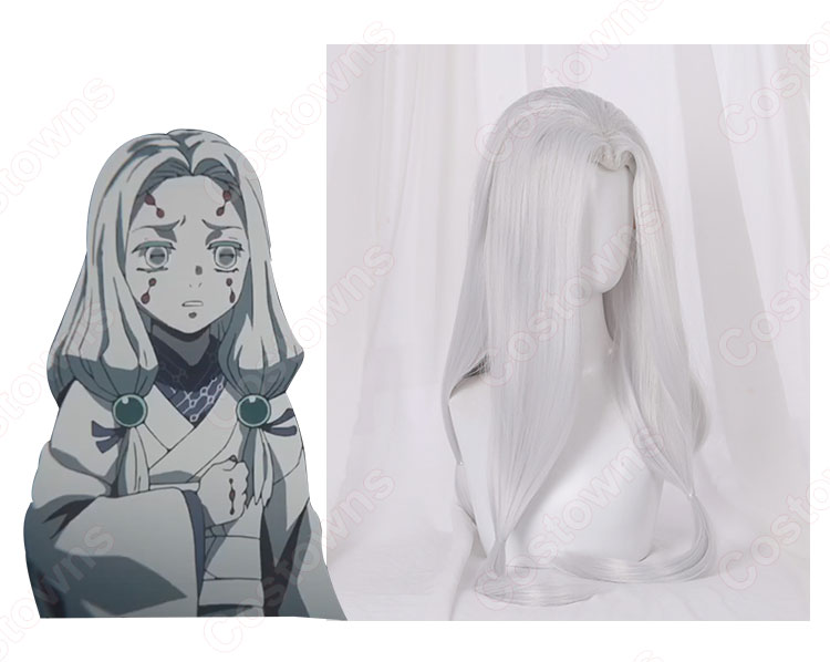 蜘蛛鬼 姉蜘蛛 (るいのあね) コスプレ ウィッグ 『鬼滅の刃』の登場人物のかつら-3
