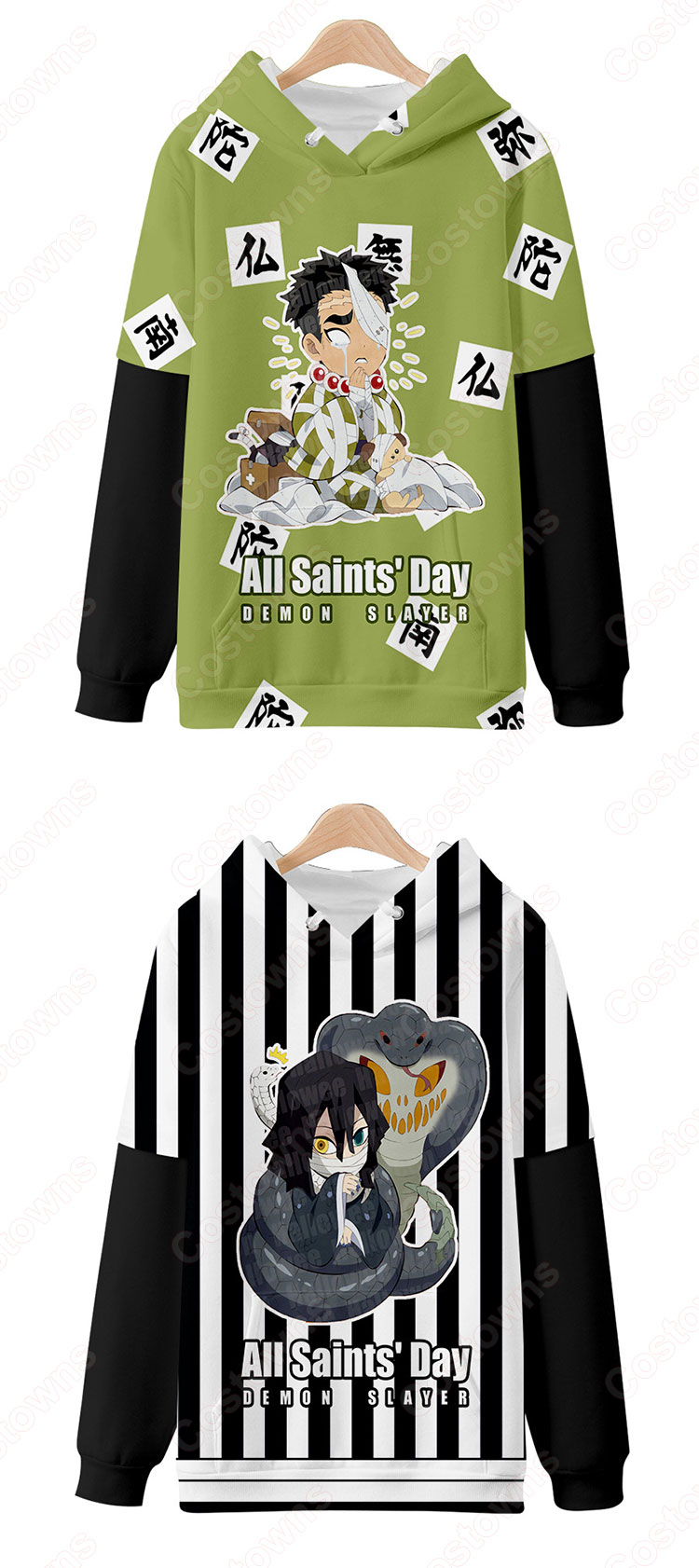 鬼滅の刃 パーカー メンズ(レディース)シャツ パーカー-4