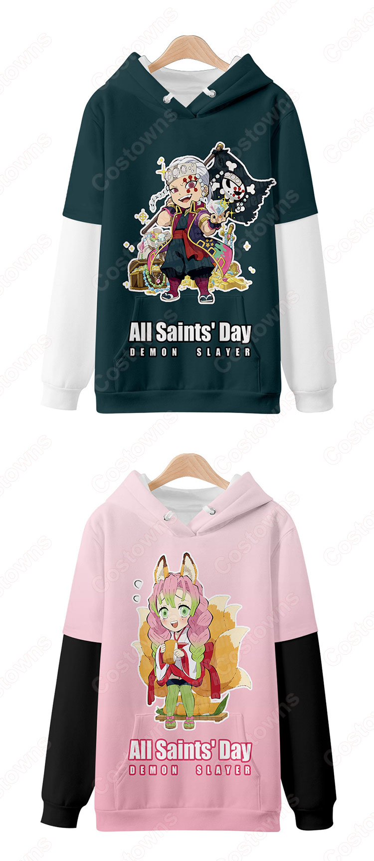 鬼滅の刃 パーカー メンズ(レディース)シャツ パーカー-1