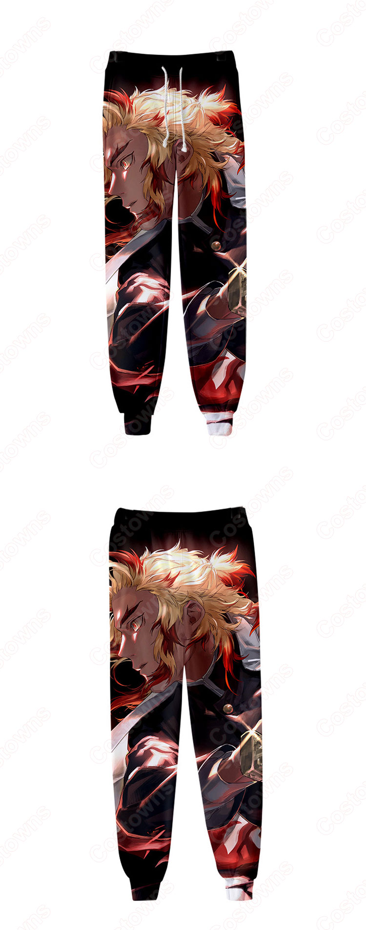 鬼滅の刃 ジョガーパンツ 漫画の風 スウェットパンツ ゆったり ストレッチ カジュアル ズボン 春秋冬着 日常服-11